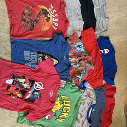 Boys Size 7 Clothing (trash Bag Full)
