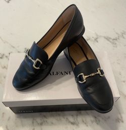 Alfani Leather Loafers with Gold Tome Horsebit