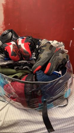 Mixed Lot of Clothing and Sneakers