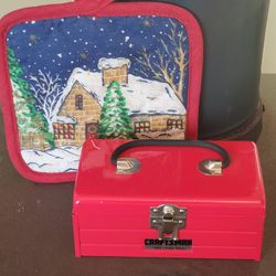 Mini 4 X 6 Inches  Craftsman Metal Toolbox