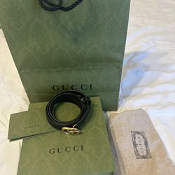 Gucci Authentic Black GG Logo, Monogram Canvas, Pochette Shoulder Handbag  for Sale in Londonderry, NH - OfferUp