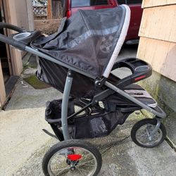 Baby Graco 3 Wheel  Jogger Stroller 