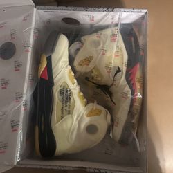 Jordan 5 Off white Sail Brand New Size 12 Men 