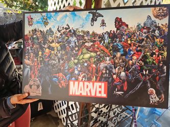 Marvel Characters Framed Poster Print