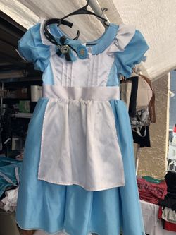 Alice in Wonderland Girls dress with headband
