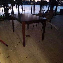 Dining Table, Color Brown 47.5"X32