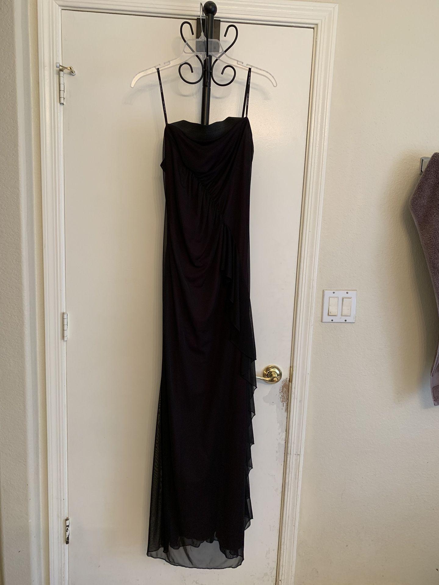 Black/purple hue homecoming/prom dress
