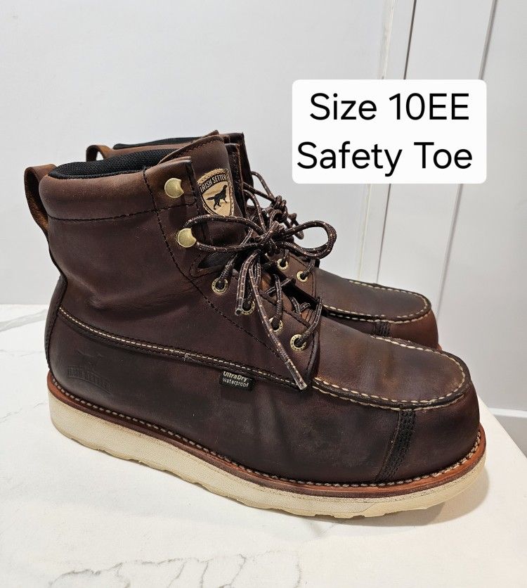 Red Wings Irish Setter Safety Toe Work Boots Size 10EE