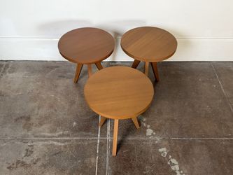 Vintage style solid custom side tables