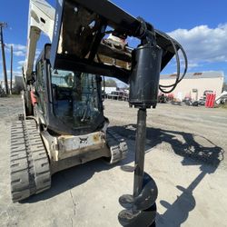 AUGER skid steer attachment