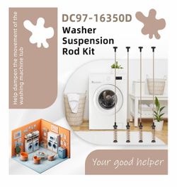 Samsung DC97-16350D Washer Suspension Rod Kit