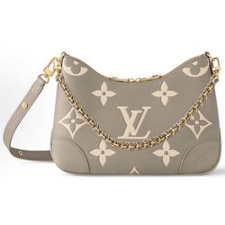 LOUIS VUITTON Boulogne Detachable Adjustable Shoulder Strap Zipper Open and Close Croissant Embosed Grained Cow Leather Single Shoulder (p465)73