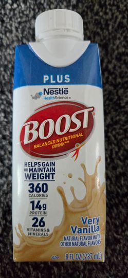 Nestle BOOST nutritional drinks.