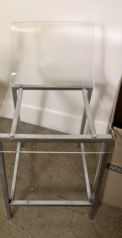 2 acrylic ghost stools