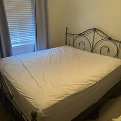 Cal king mattress and bed frame