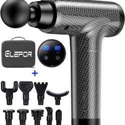 Massage Gun for Athletes Deep Tissue Back Massager with 20 Adjustable Speeds, 10 Types of Massage Heads Duty Motor for Back Pain, Shoulder, Neck, Body