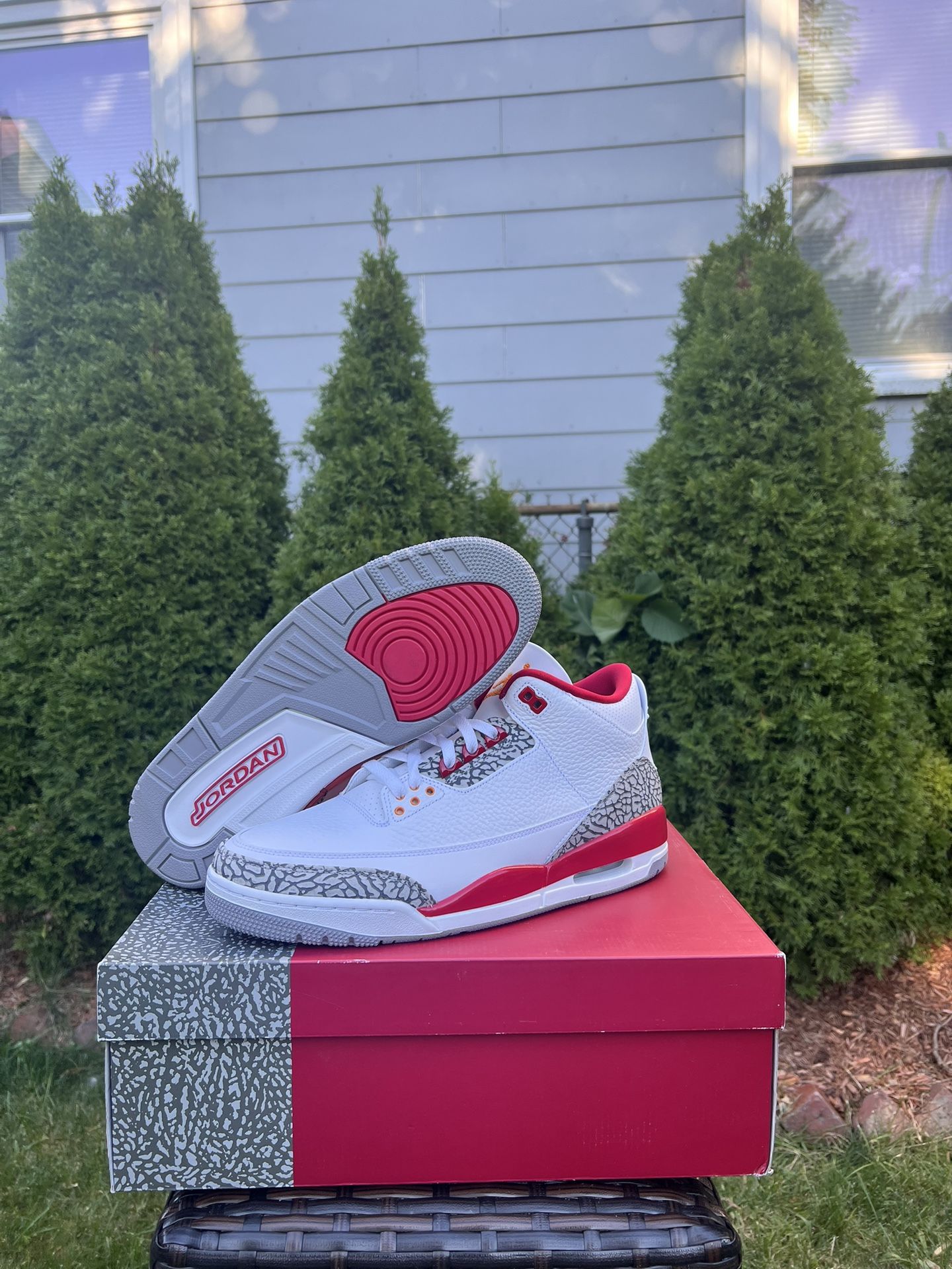 Nike Air Jordan 3 Cardinal Red New DS Size 12.5