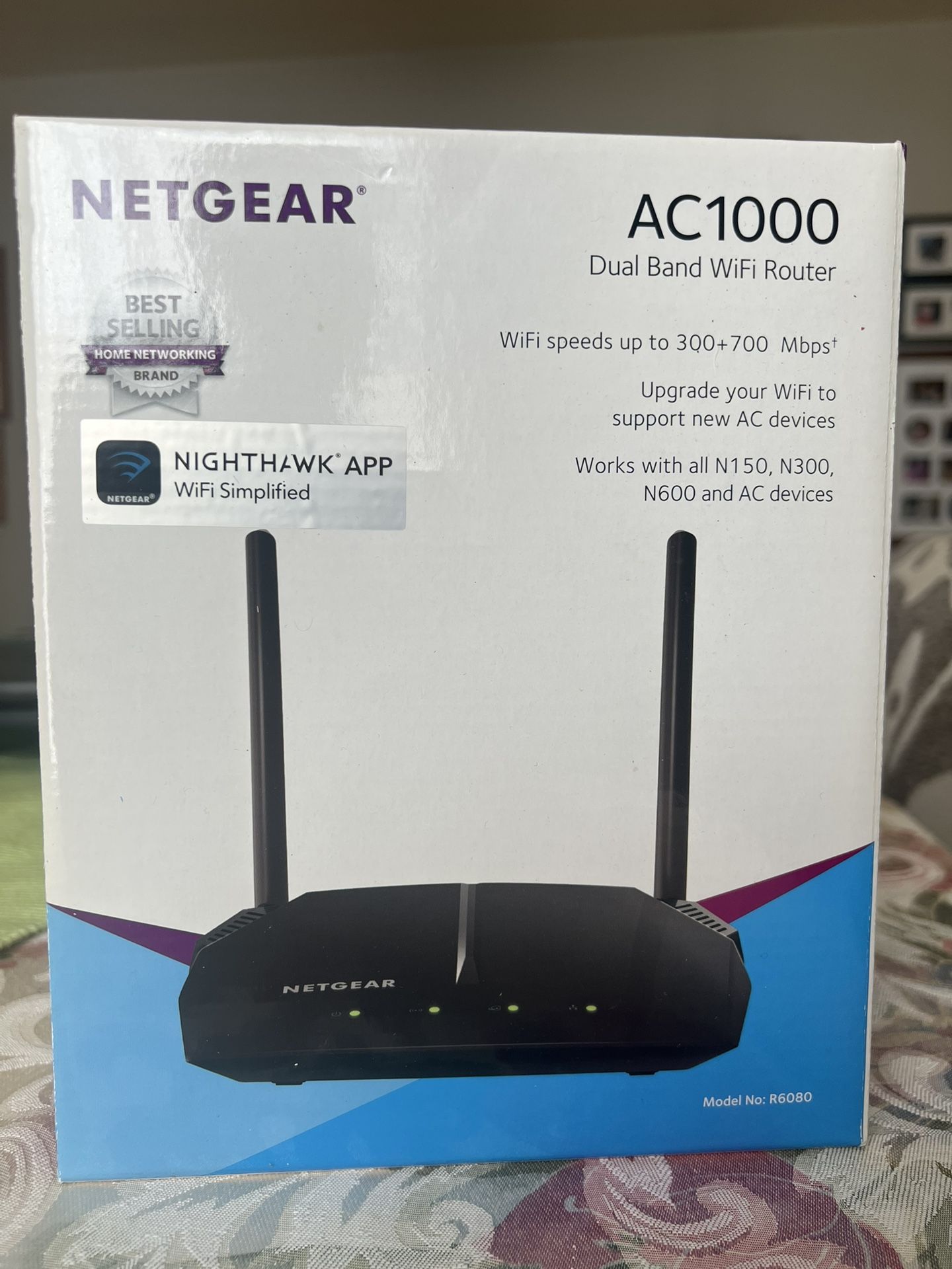 NETGEAR AC1000 Dual Band WiFi receiver.