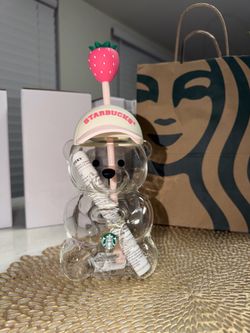 🧸 NEW 2026 Starbucks Bearista Bear Cup – Authentic! 🍓