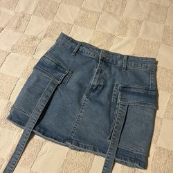 Denim Mini Skirt