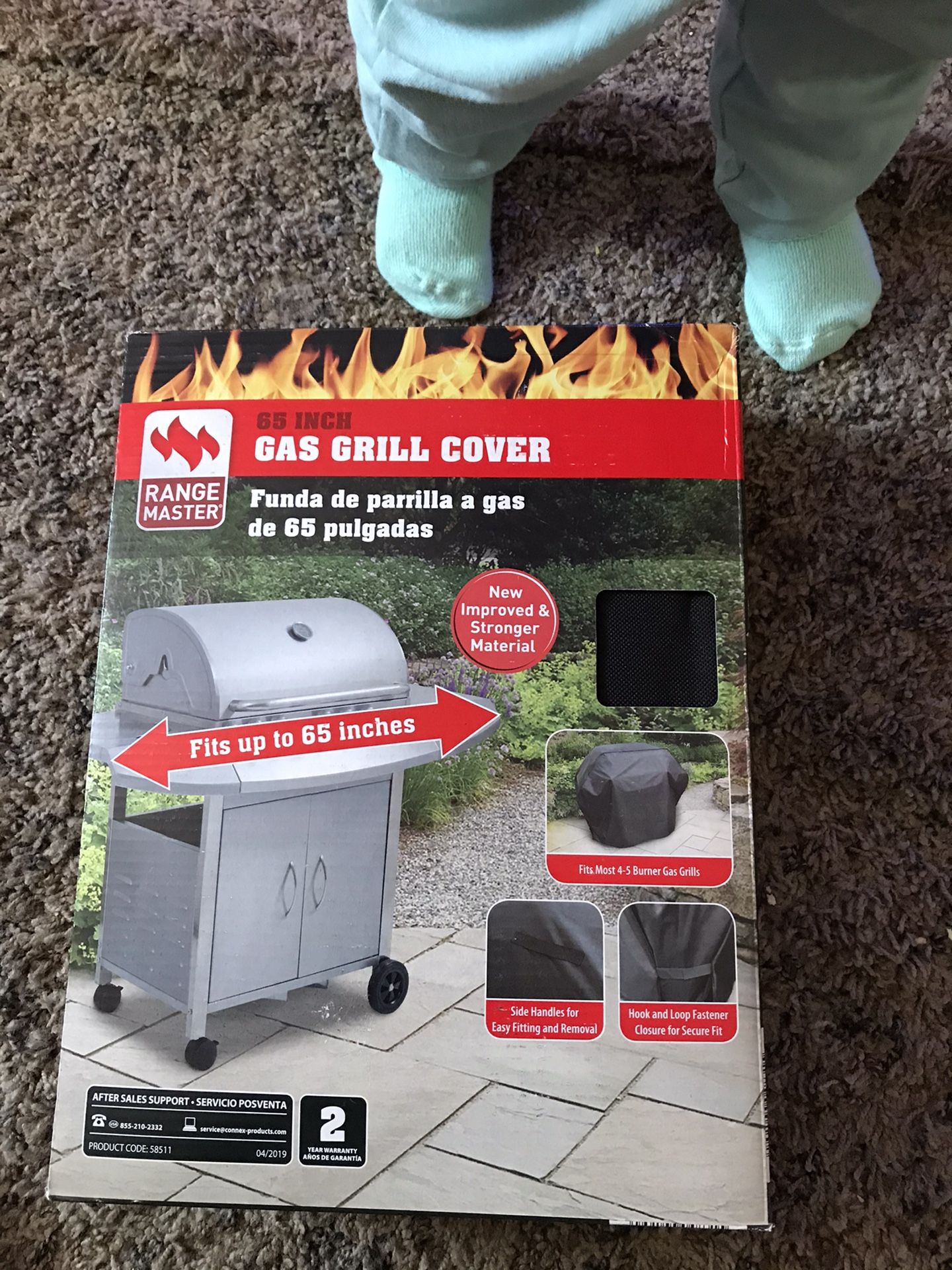 Range master 65 inch gas grill cover new never opened