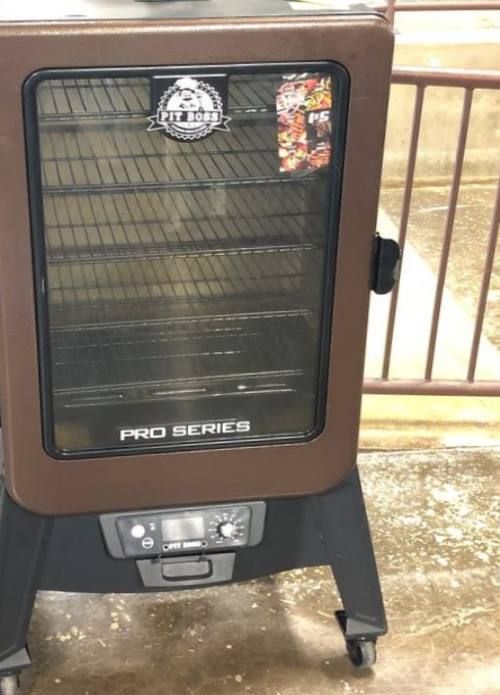 Pit Boss Pit Boss Pro Series 1322-sq in Mahogany Pellet Smoker (Model:PBV4PS1) 7HUB