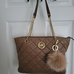 Michael Kors Quilted Leather Shoulder Purse