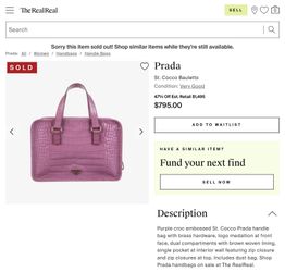 Authenticated Prada Purple Coco Lucido Handbag