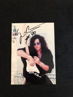 Autographed Yngwie Malmateen photo