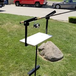 Fishing Pole Holders With Removable Table 