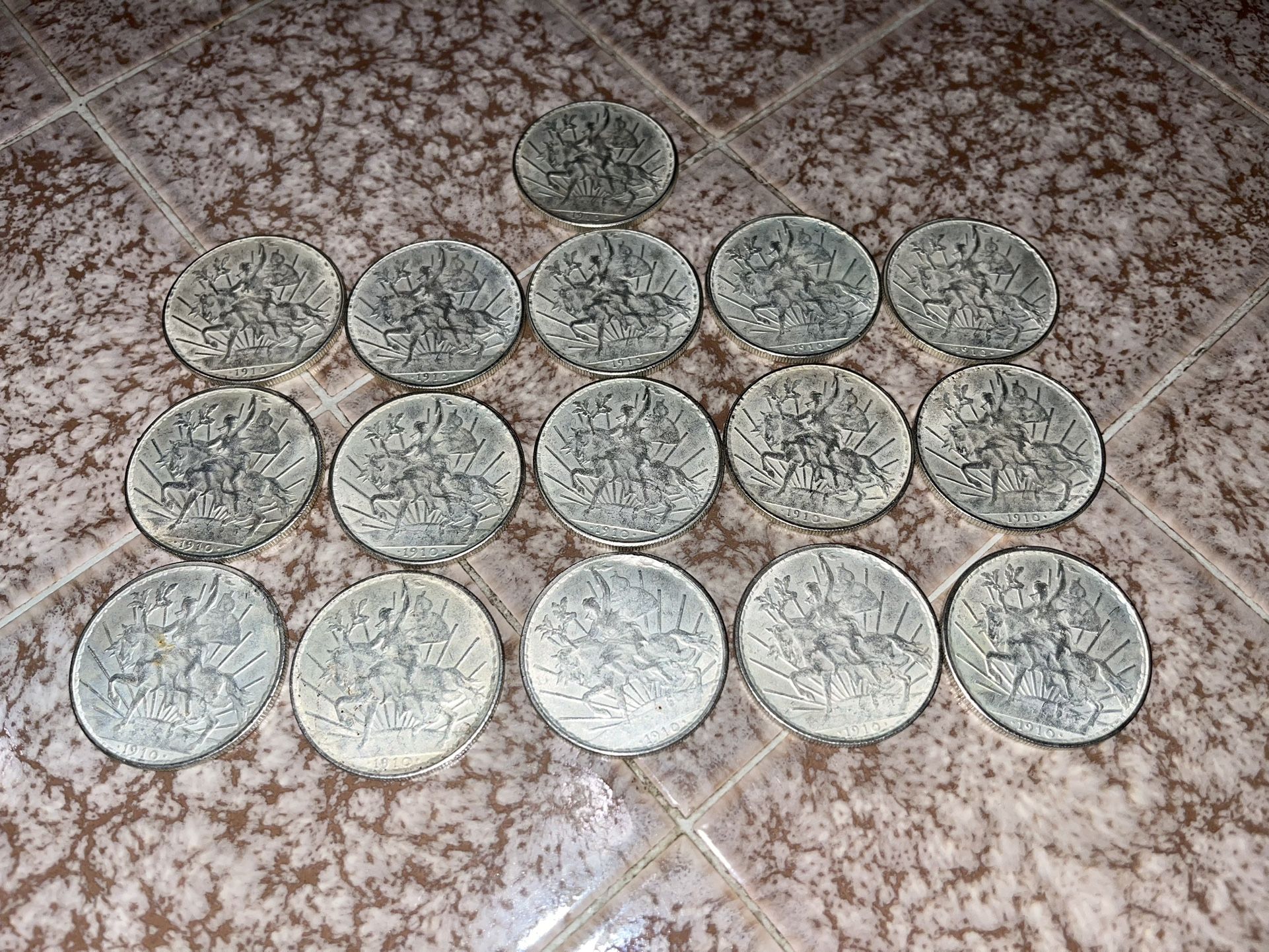 1910 Mexican Pesos Caballito (16 Total Price Is Each)