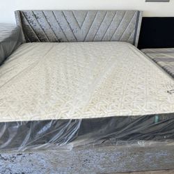 New 13” King Hybrid CoolGel Mattress- $0 Down, Financing Available 