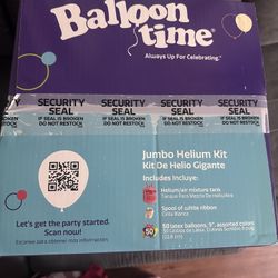 Jumbo Helium Balloon Tank Kit – Unused