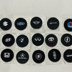 2pcs/set All Car Logo Cup Holder Silicone Non Slip Car Cup Mat Pad Car Coaster 23 Sets