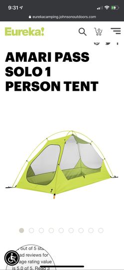 eureka Amari Pass Solo Tent Rei Camping for Sale in Tacoma, WA
