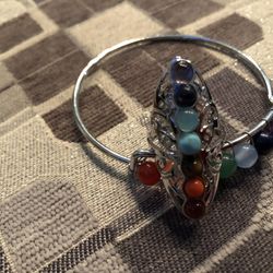 Quartz Bracelets And Ring  Plus Quartz Tree 