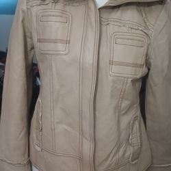 Vintage Leather Motorcycle Jacket Style/Chamarra De Piel