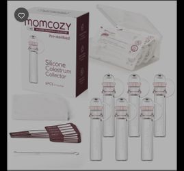 Momcozy Colostrum Collector, Portable Reusable Breast Milk Collector and Storage Bottles, 5ml, 6pcs
