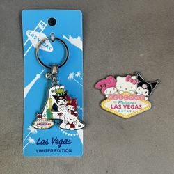 Sanrio Las Vegas Letter Keychain & Magnet
