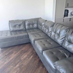 Leather Couch 