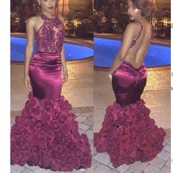 !!!!!!Burgundy PROM DRESS !!!!!! 