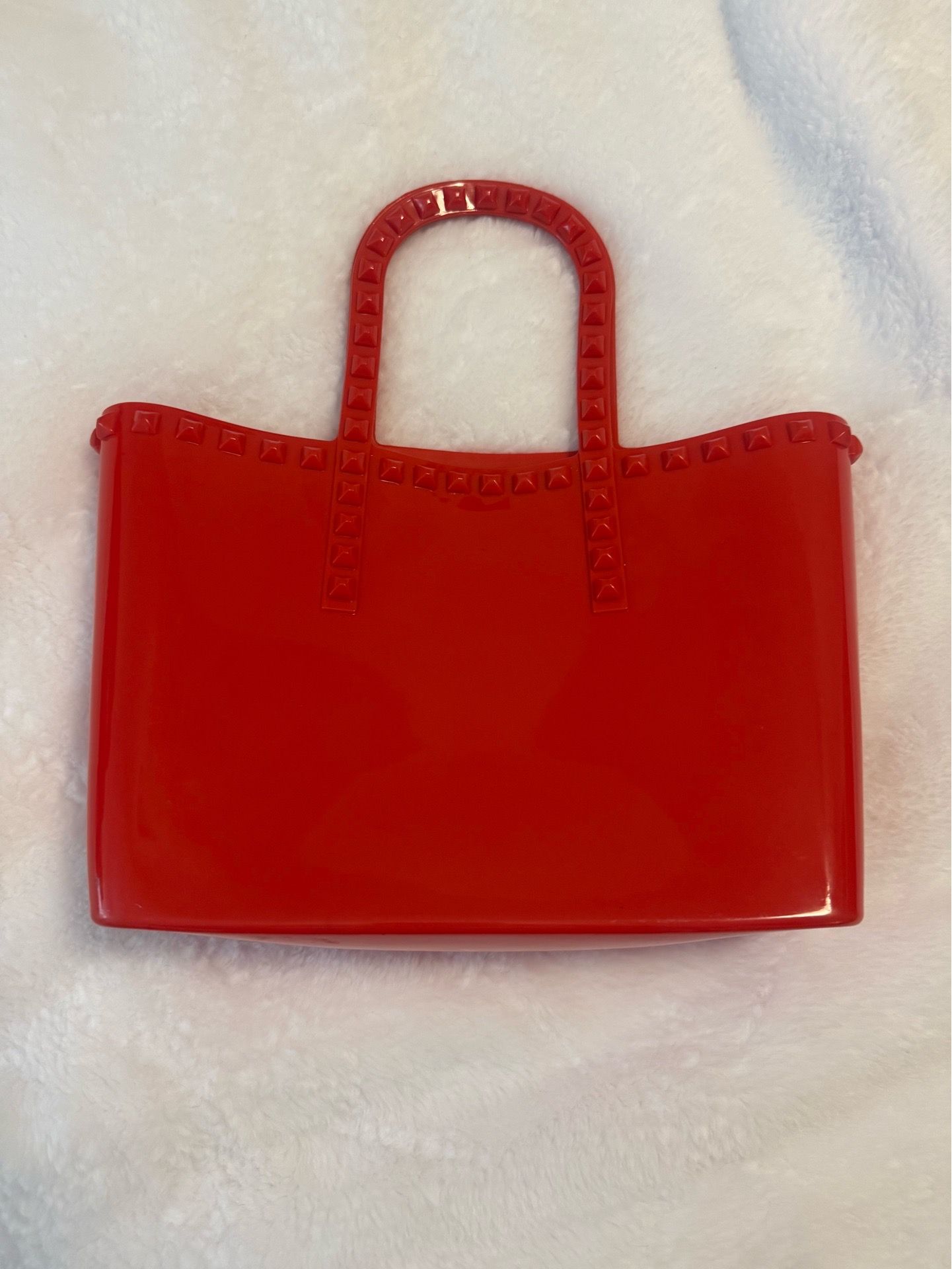 Dark pink jelly bag