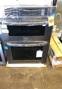 Brand New LG Electronics 30 in. Electric Convection and EasyClean Wall Oven with Built-In Microwave in Black Stainless Steel OUB9