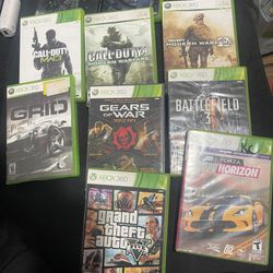 Xbox 360 games and controller