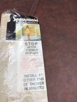 spraymaid tub shower splash guard New old stock 44 in high Large Splash Guard for Tubs and Showers Helps keep water contained in your shower to prot