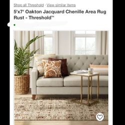 Brand New 5 X 7 Oakaton Jackard Chenille Area Rug 