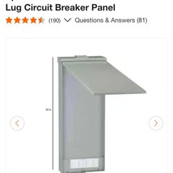 GE

PowerMark Gold 200 Amp 20- Space 40-Circuit Outdoor Main Lug Circuit Breaker Panel