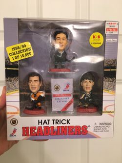 NHL VTG 90’s Hat Trick Headliners (Kariya, Lindros & Jagr) Limited Edition K.B toys exclusive- RARE