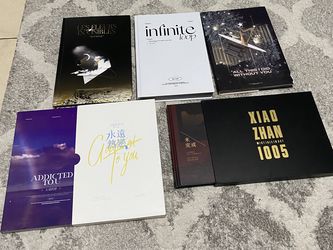 Chinese Actor from The Untamed Wang Yibo Xiao Zhan fan photo book album lot of 5