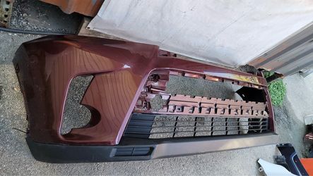 2017-2019 Toyota Highlander Front Bumper Dark Red Mica Metallic Color